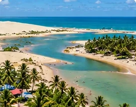 Praia de Águas Belas, no Ceará.