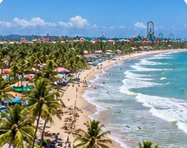 Praia de Porto das Dunas, no Ceará.